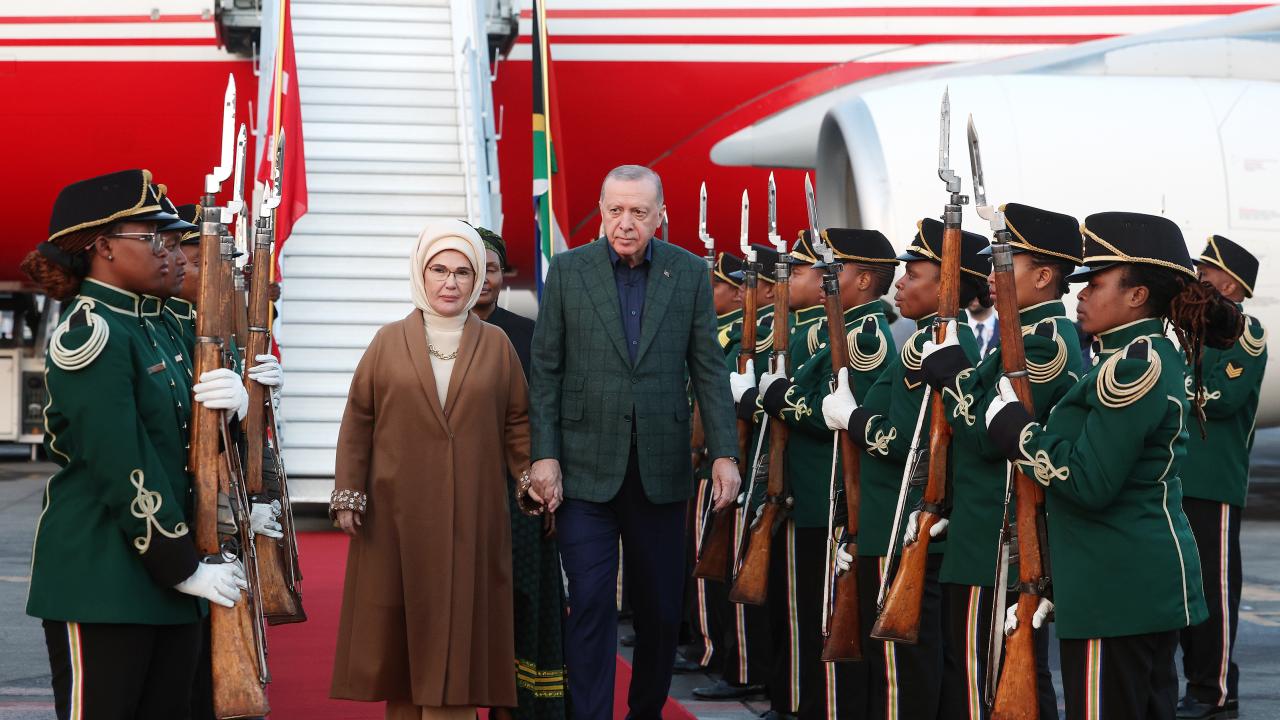 Cumhurbaşkanı Erdoğan G20 Liderler Zirvesi için Güney Afrika'da