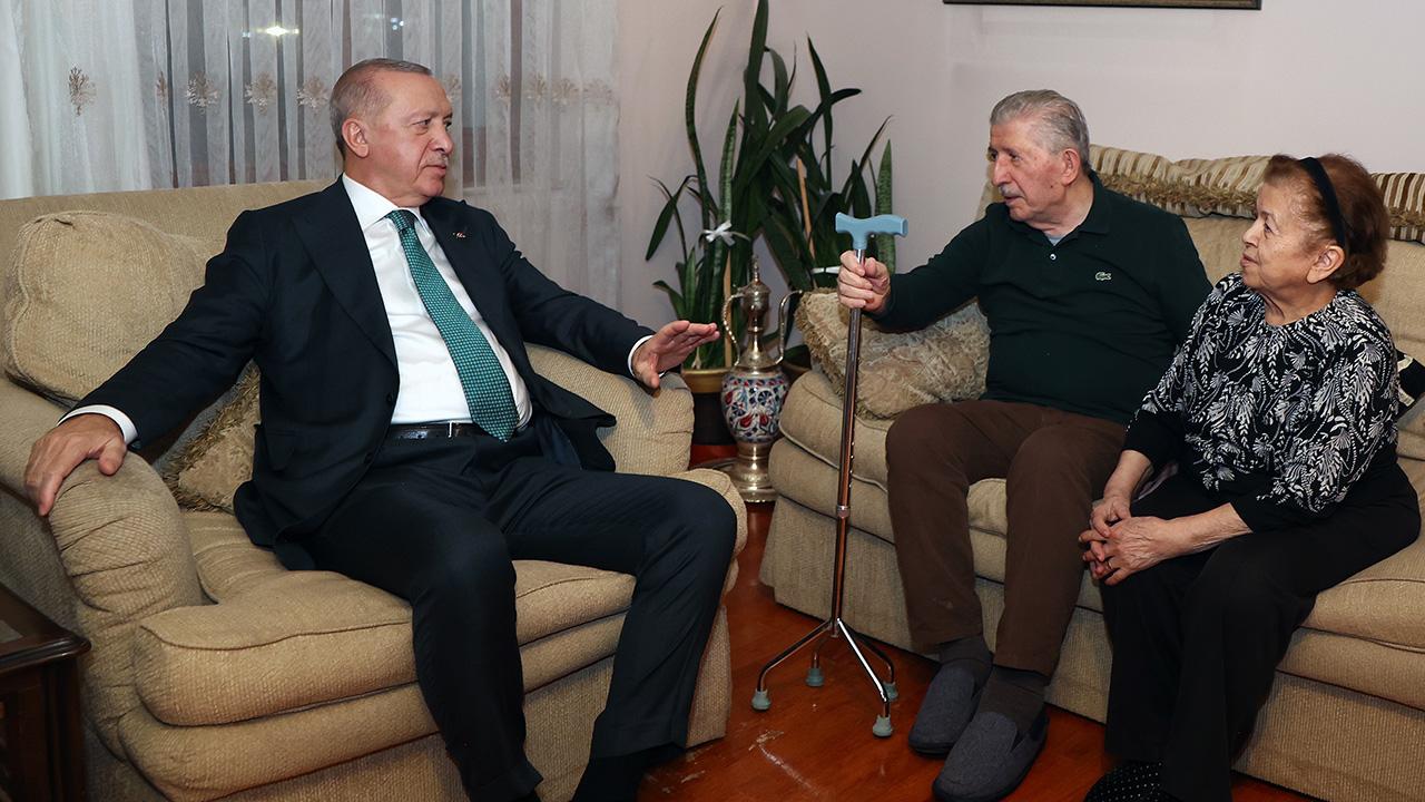 Cumhurbaşkanı Erdoğan'dan Köksal Toptan'a ziyaret