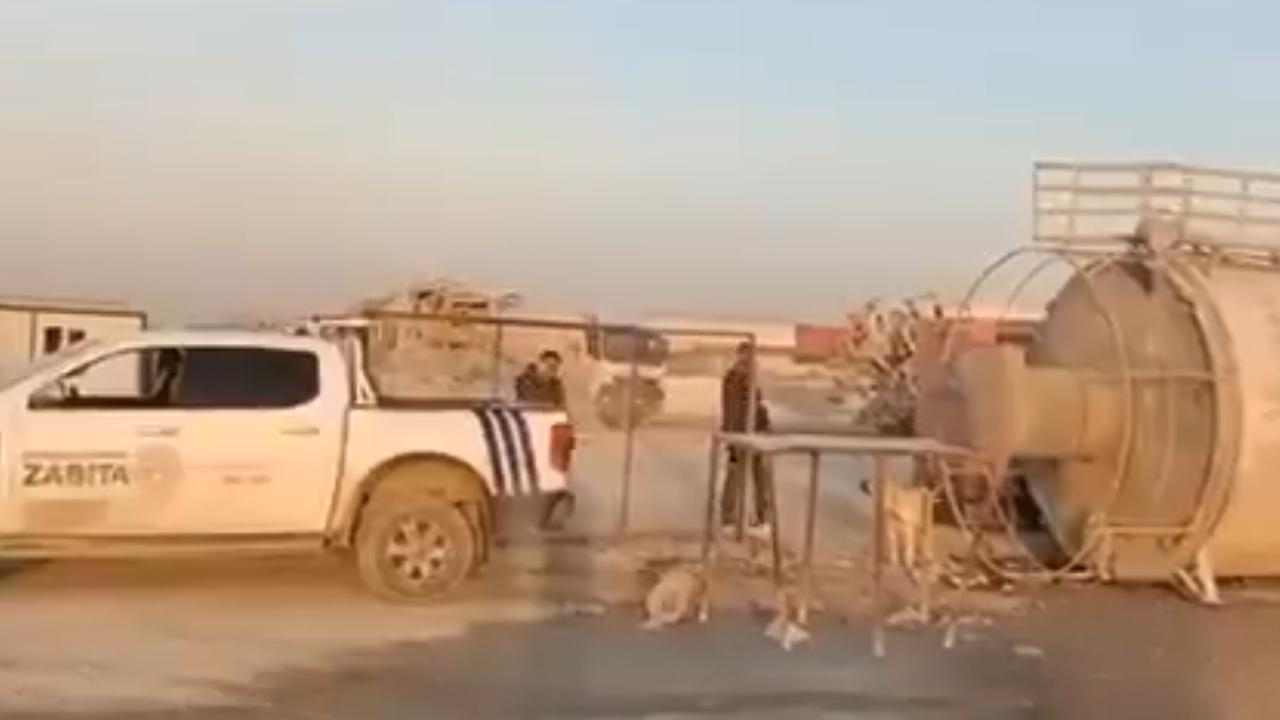 Hatay'da yolun ortasına beton döken firmanın faaliyeti durduruldu