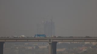 Irak’ın başkenti Bağdat’ta hava kirliliği görüntülendi