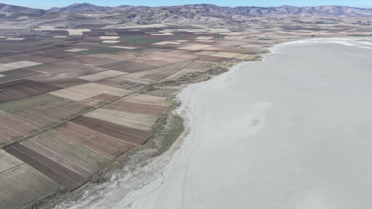 Tamamen kuruyan Seyfe Gölü Kuş Cenneti sessizliğe büründü