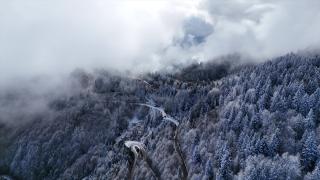 Rize ve Artvin'in yüksek kesimlerinde kar etkili oldu