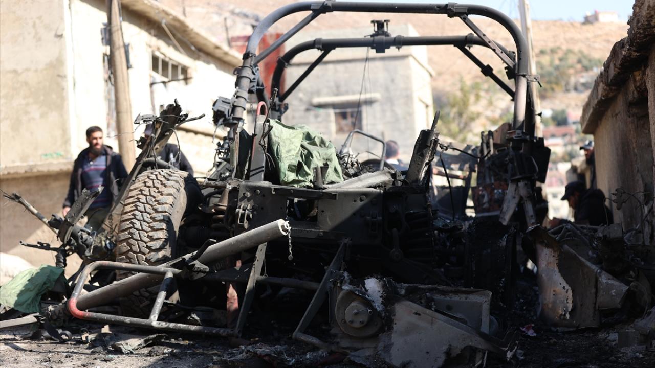 İsrail ordusunun Suriye'de 13 kişiyi öldürdüğü köydeki son durumu görüntülendi