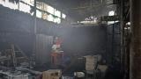 Burdur'da mermer fabrikasında yangın