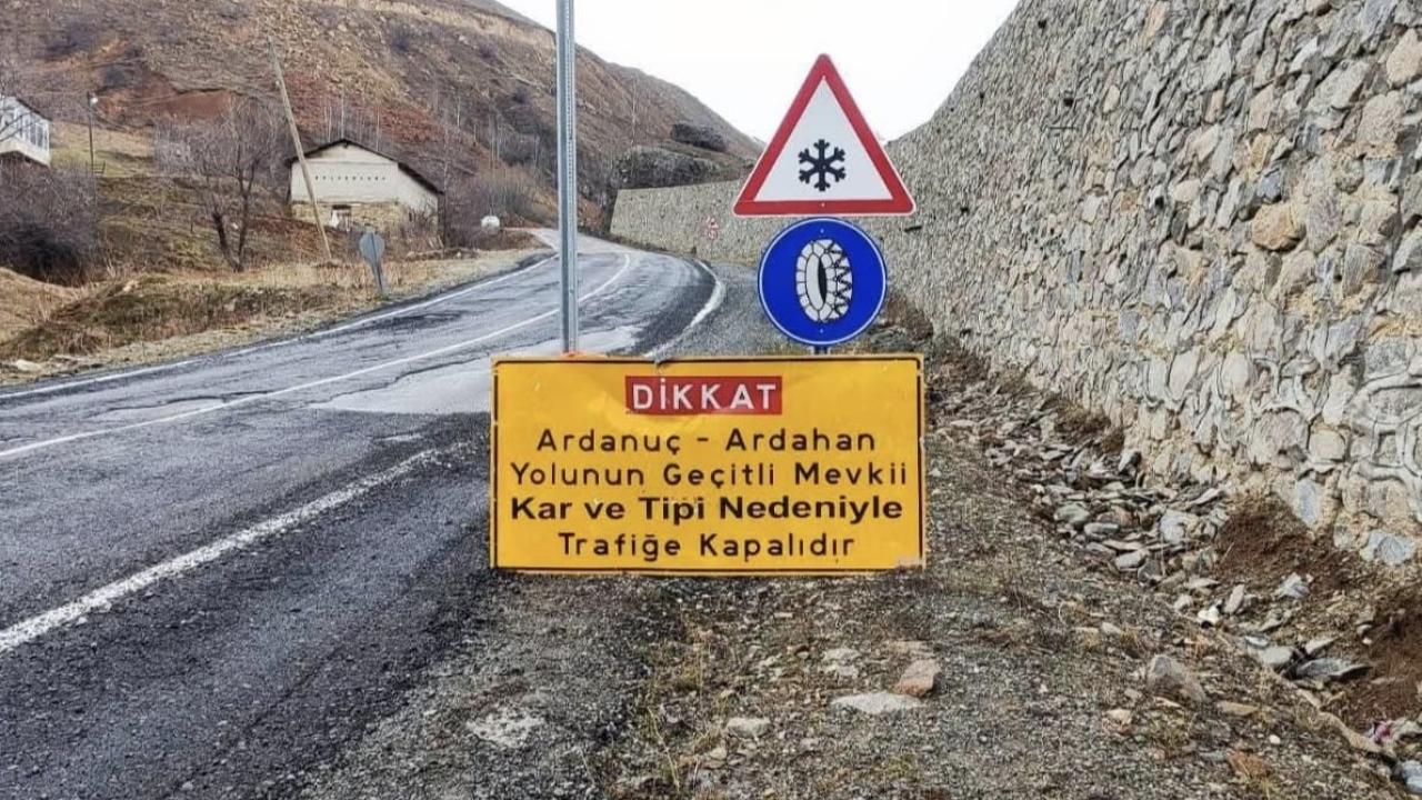 Ardahan-Ardanuç kara yolu kış boyunca ulaşıma kapalı olacak