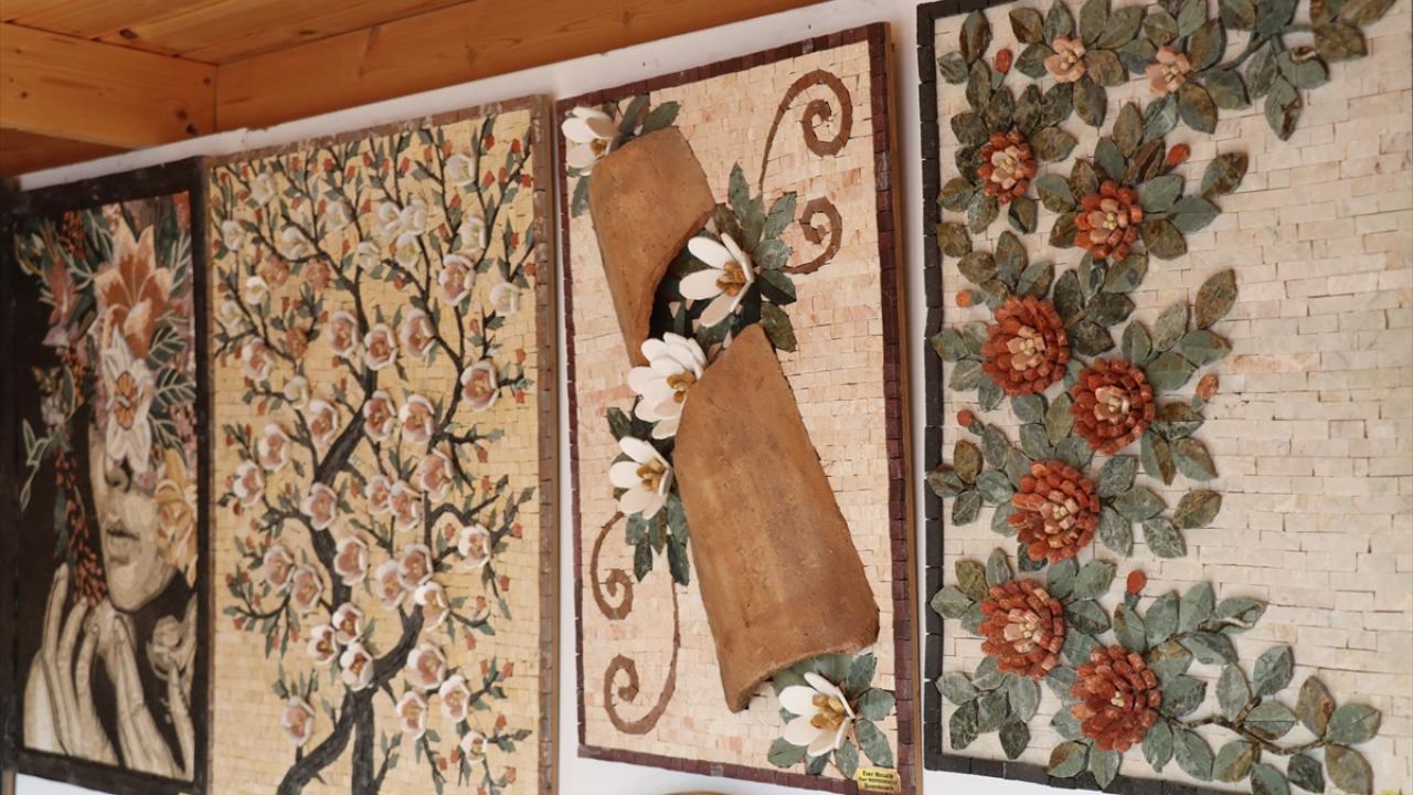 Depremzede mozaik sanatçısından eserlerine "3 boyutlu" dokunuş