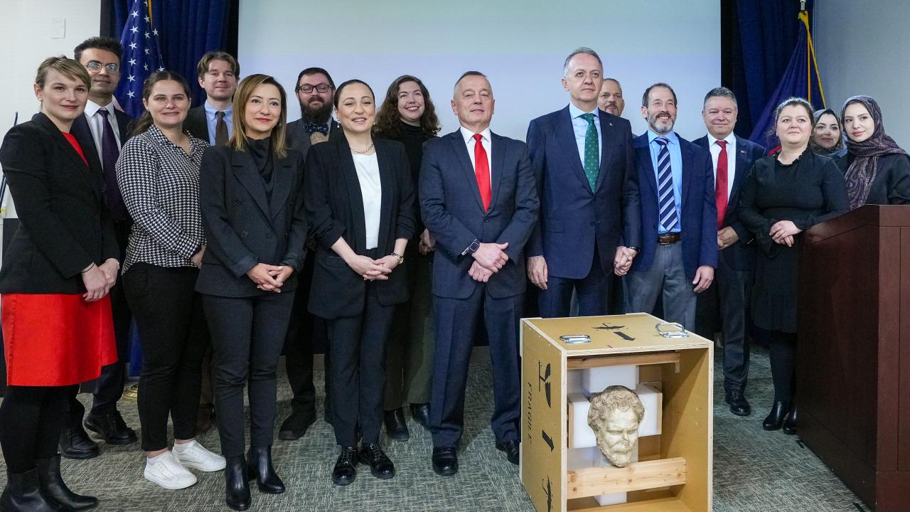 ABDde 41 tarihi eser Türkiyeye iade edildi