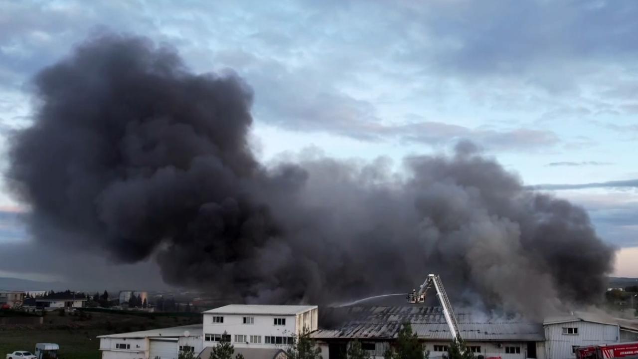 İstanbul Tuzla'da fabrika yangını