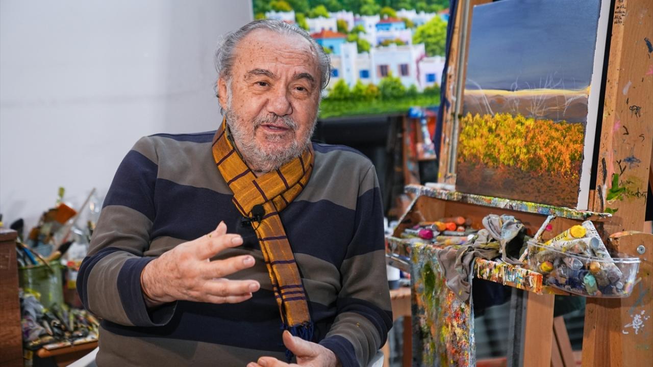Ressam Gökçebağ, Cumhurbaşkanlığı Kültür ve Sanat Büyük Ödülü'ne layık görülmenin mutluluğunu yaşıyor