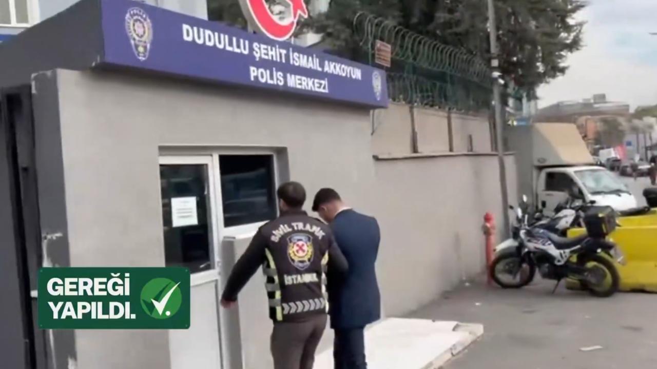 İstanbul'da trafik güvenliğini tehlikeye sokan sürücü yakalandı