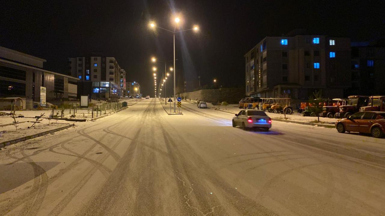 Ardahan'da kar yağışı etkili oldu