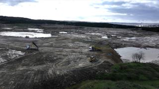 Arnavutköy'de İBB'nin rehabilitasyon çalışması yaptığı Mavi Göl yok oldu