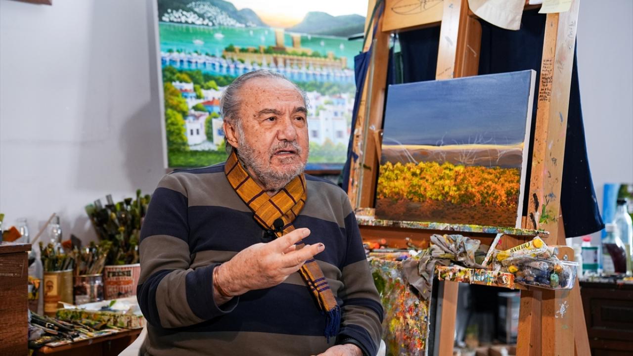 Ressam Gökçebağ, Cumhurbaşkanlığı Kültür ve Sanat Büyük Ödülü'ne layık görülmenin mutluluğunu yaşıyor