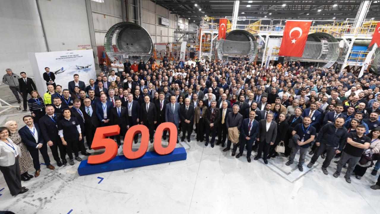 TUSAŞ Airbus'a 500'üncü gövde teslimatını gerçekleştirdi