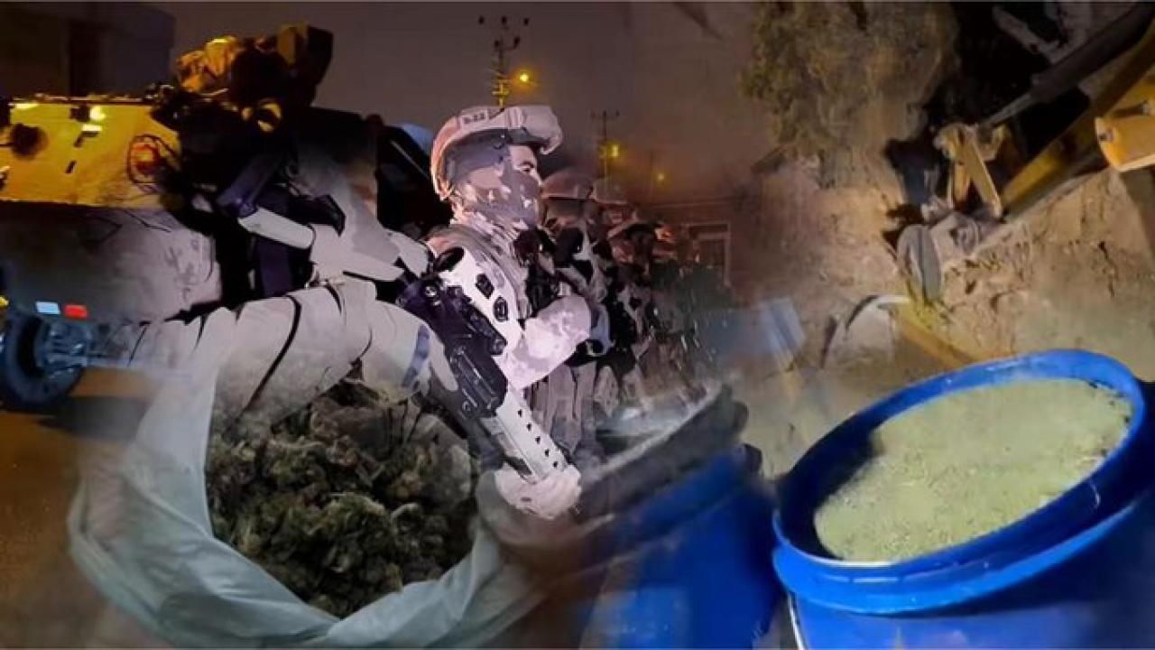 29 ilde gerçekleştirilen operasyonlarda 1628 kilo uyuşturucu ele geçirildi