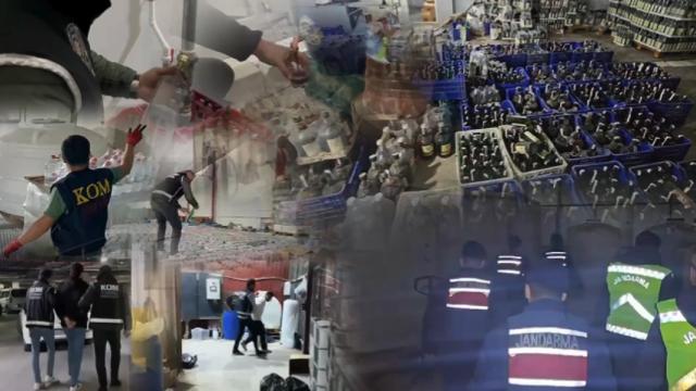 Yurt genelinde 91 bin 384 litre sahte ve kaçak içki ele geçirildi