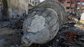 Han Yunus’taki Barkuk Kalesi İsrail saldırılarında tahrip oldu