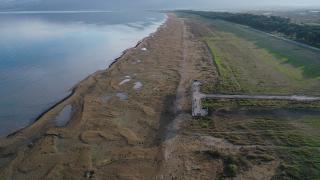 İznik Gölü’nde su seviyesi hızla düşüyor