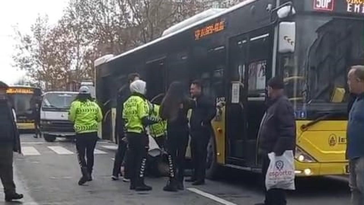 İstanbul’da İETT otobüsünün çarptığı yaya yaralandı