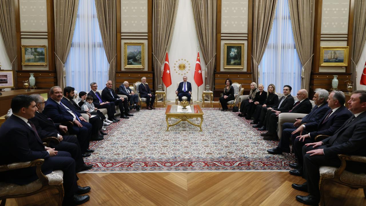 Cumhurbaşkanı Erdoğan, Kültür ve Sanat Büyük Ödülleri'ne layık görülenleri kabul etti