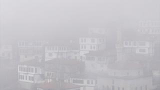 Safranbolu'nun tarihi yapıları sisle kaplandı