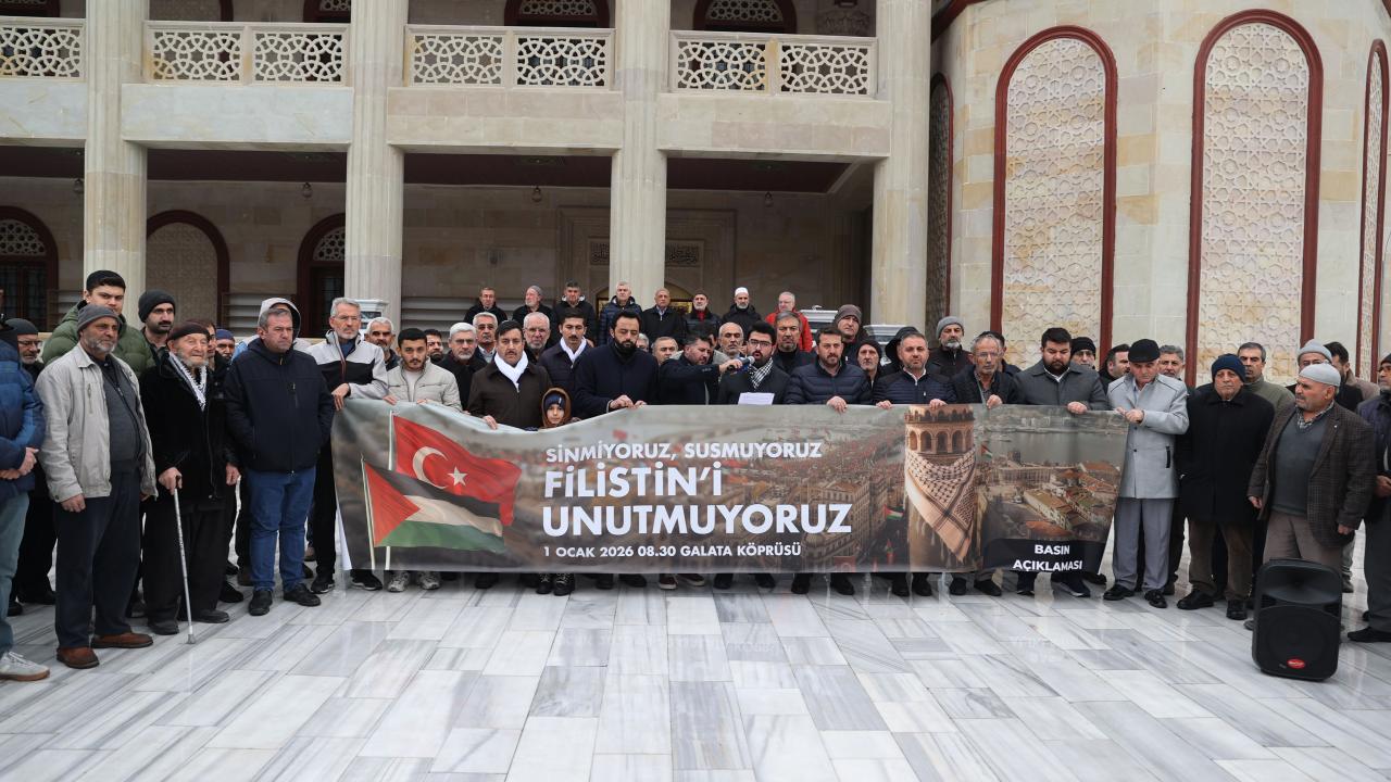 TÜGVA, Filistin’deki zulme karşı 81 ilde basın açıklaması yaptı