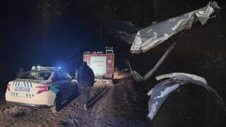 Libya heyetini taşıyan jetin enkazına ulaşıldı