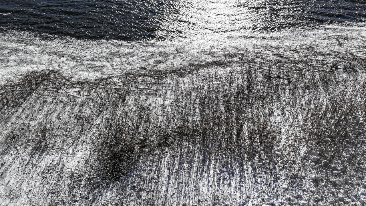 Abant Gölü'nde kartpostallık manzaralar oluştu