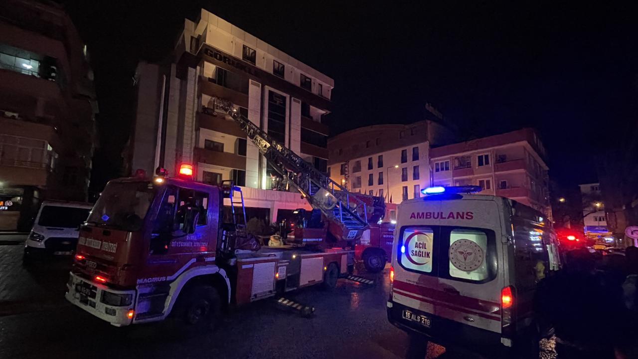 Bursa’da otel yangını