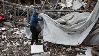 Etkili olan şiddetli yağış ve fırtına Filistinlilerin çadırlarını yıktı