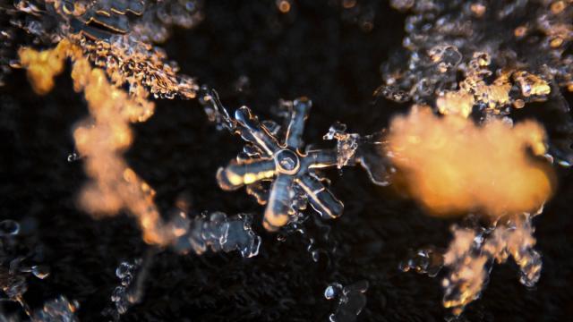 Kar tanelerinin kristal yapıları