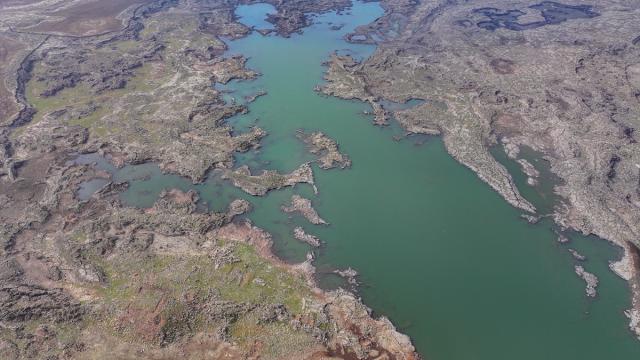 Son dönemdeki yağışlar Karacadağ'daki krater gölüne can suyu oldu