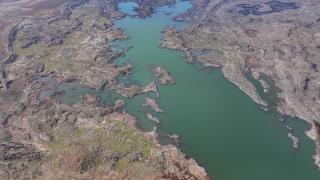 Son dönemdeki yağışlar Karacadağ'daki krater gölüne can suyu oldu