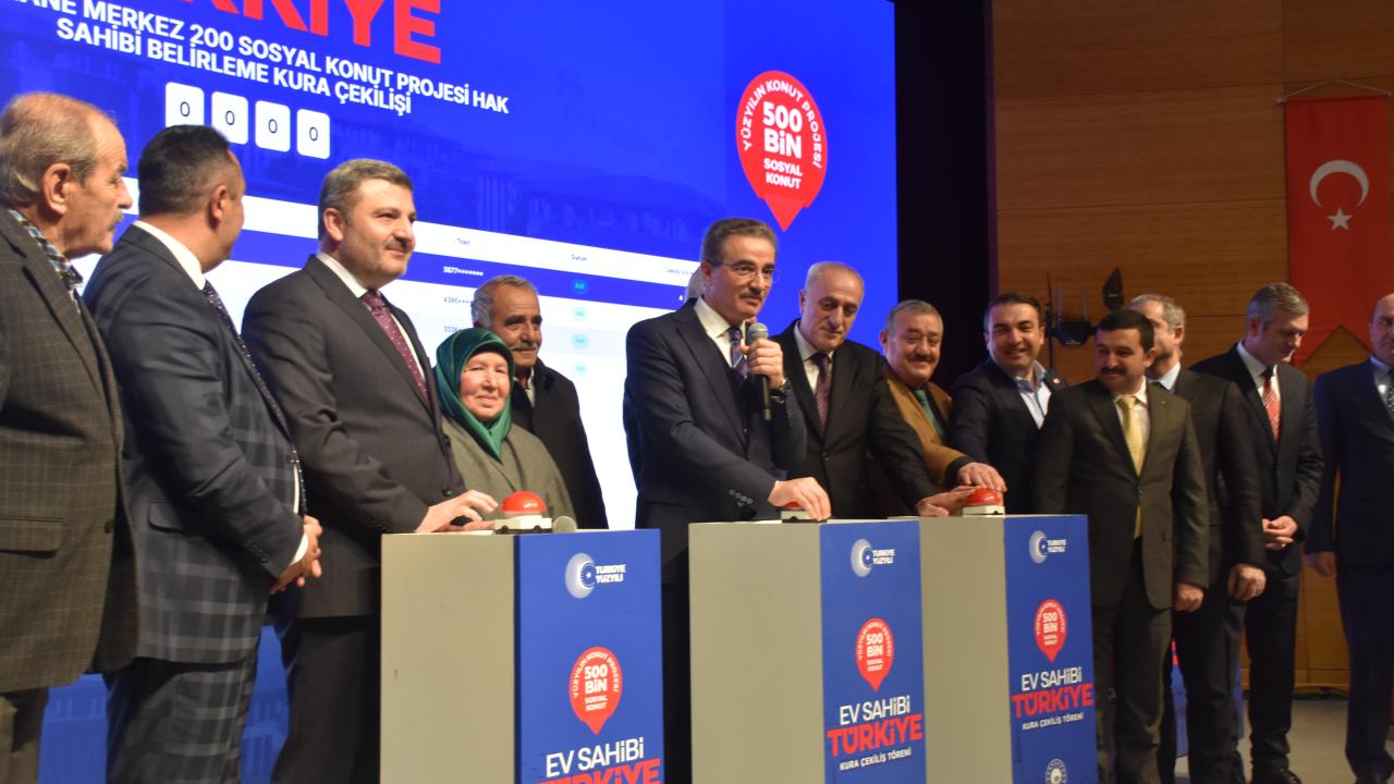 Gümüşhanede 940 konutun hak sahipleri belirlendi