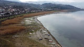 Sapanca Gölü'nde su seviyesi son yağışlarla 8 santimetre arttı