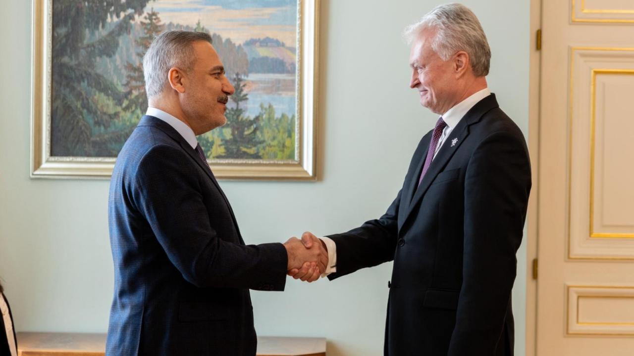 Bakan Fidan, Litvanya Cumhurbaşkanı Nauseda ile görüştü