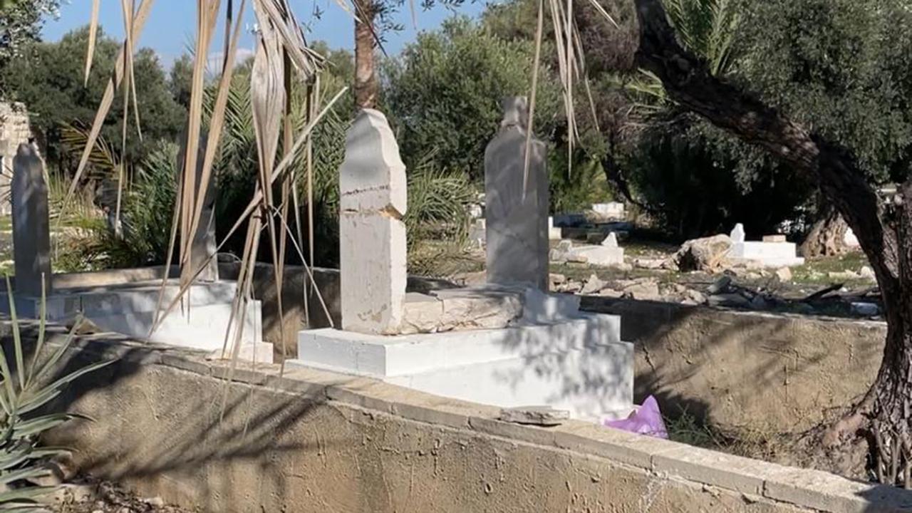 TRT Haber, işgalci İsrail'in hedefindeki İzzettin el-Kassam'ın kabrinde