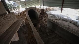 Suriye'de terör örgütü YPG'nin tünelleri görüntülendi