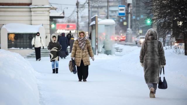 Novosibirsk'de termometreler eksi 30 gösteriyor