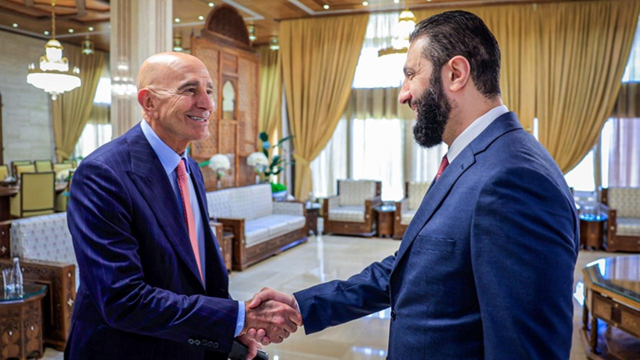 Suriye Cumhurbaşkanı Şara, Şam’da ABD’nin Suriye Özel Temsilcisi Barrack’la görüştü