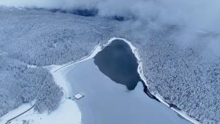 Topuk Yaylası, beyaza büründü