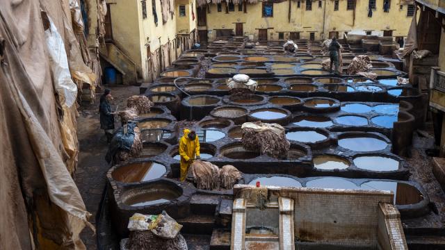 Fas’ın Fez kentinde geleneksel deri üretimi sürüyor