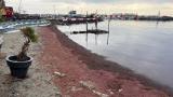 Tekirdağ'da sahil kırmızıya büründü