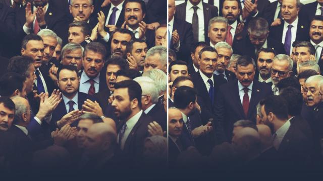 CHP'li vekillerden TBMM'de kürsü provokasyonu