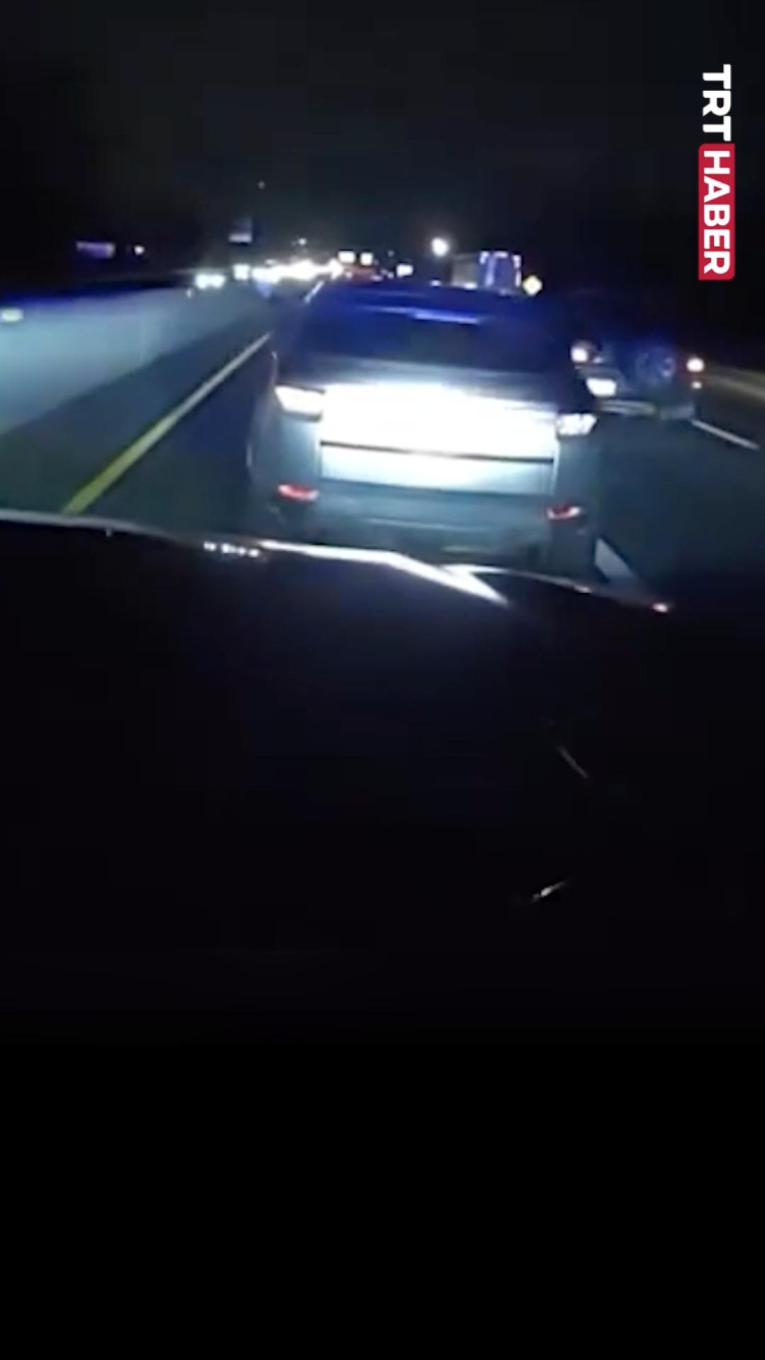 Polisten kaçan alkollü sürücü tekerine ip atılarak yakalandı