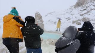 Ağrı'nın zorlu kış yaşamı ve doğal güzellikleri fotoğrafçıların rotasında