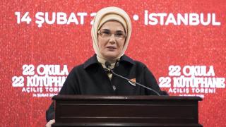 Emine Erdoğan, TOGEM-DER 22 Okul 22 Kütüphane Açılış Töreni'ne katıldı