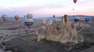 Kapadokya'da geçen yıl balon turlarına 754 bin 98 kişi katıldı