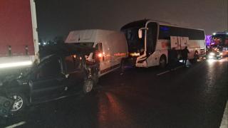 Anadolu Otoyolu'nda zincirleme kaza