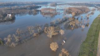 "Kırmızı" uyarı koduyla izlenen Meriç Nehri'nin debisi artıyor